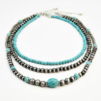 Turquoise Beaded Necklace